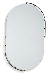 Valkings Black Accent Mirror (Online Special Price) - Ornate Home