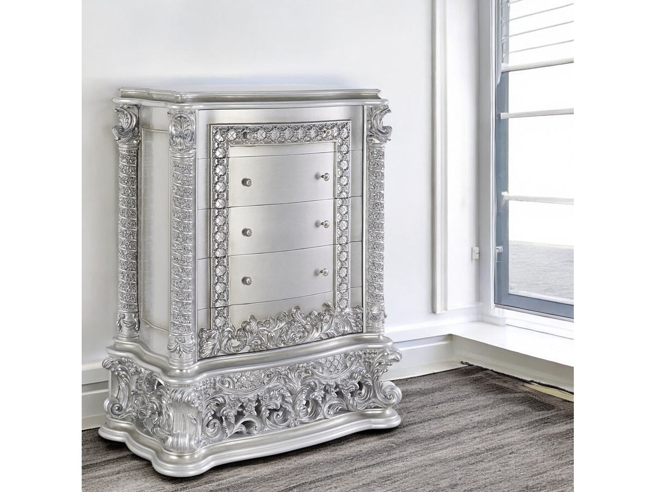 Valkyrie Antique Chest - Ornate Home