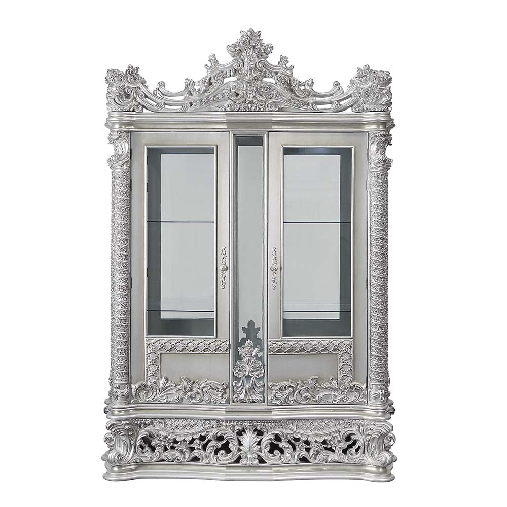 Valkyrie Antique Platinum Curio - Ornate Home