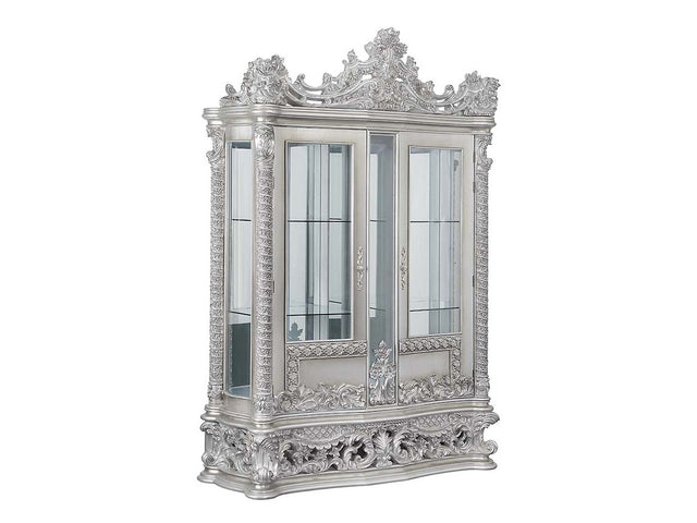 Valkyrie Antique Platinum Curio - Ornate Home