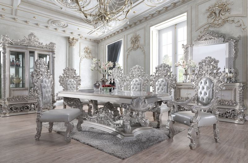 Valkyrie Antique Platinum Server - Ornate Home