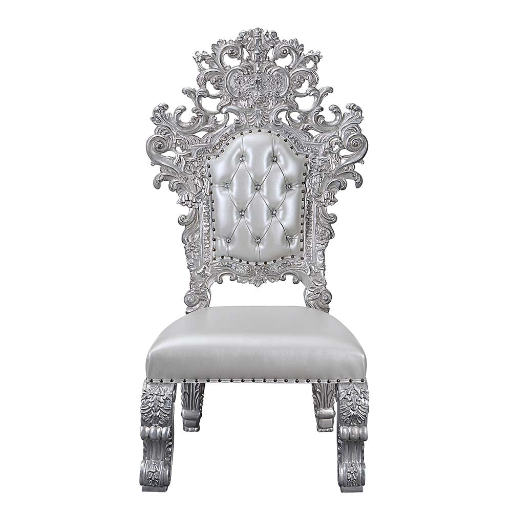 Valkyrie Antique Platinum Side Chair (Set of 2) - Ornate Home