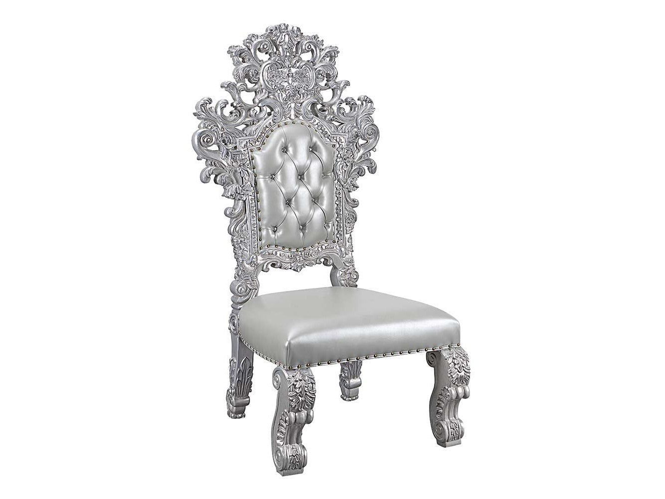 Valkyrie Antique Platinum Side Chair (Set of 2) - Ornate Home