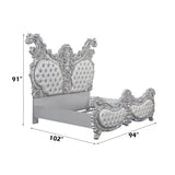 Valkyrie Light Gold & Gray Eastern King Bed - Ornate Home