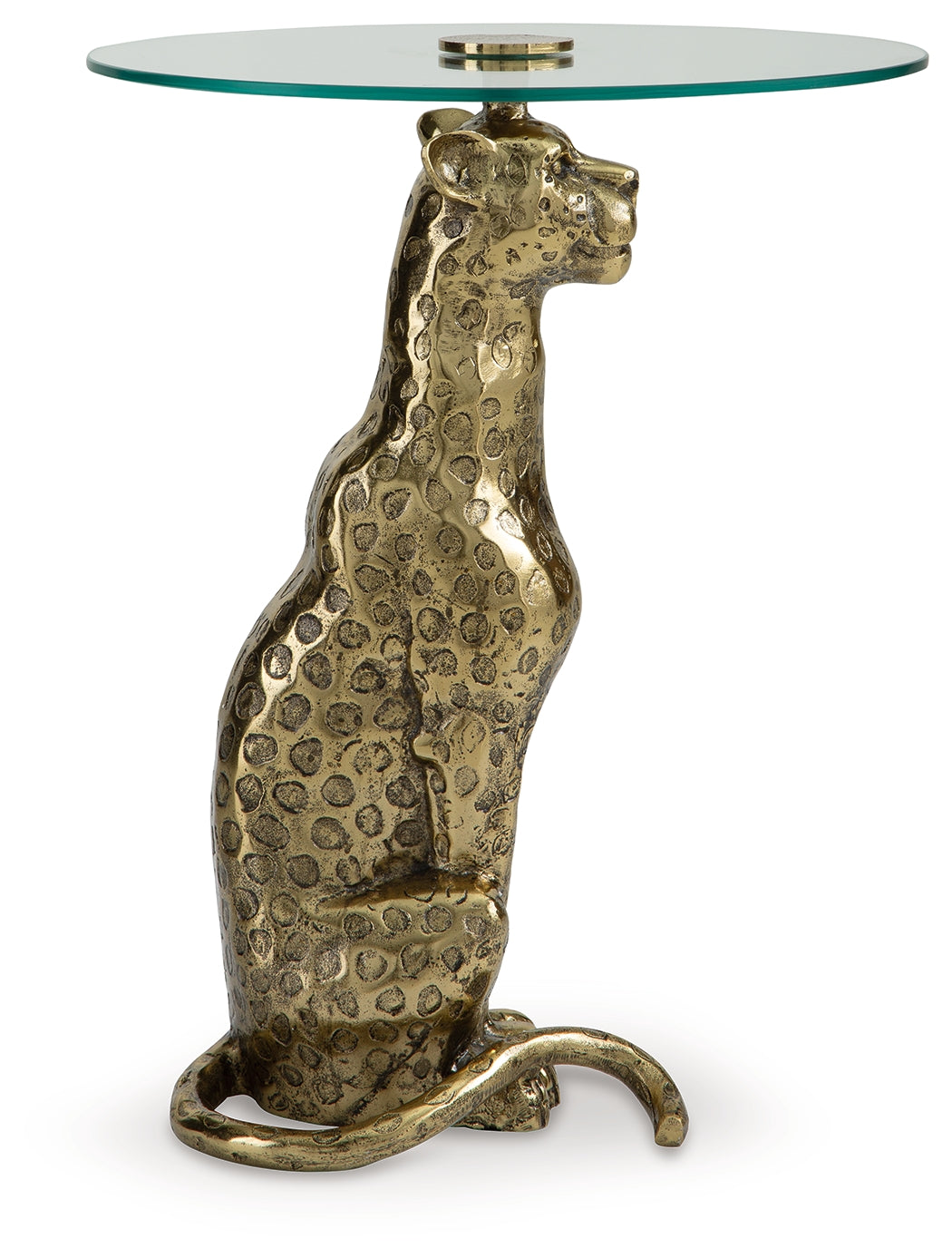 Vallain Antique Gold Accent Table - Ornate Home