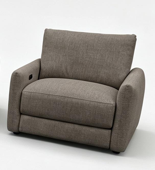 Valle Mocha Contemporary Power Recliner With Usb-c Charging