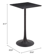 Valleta Black Bar Table - Ornate Home