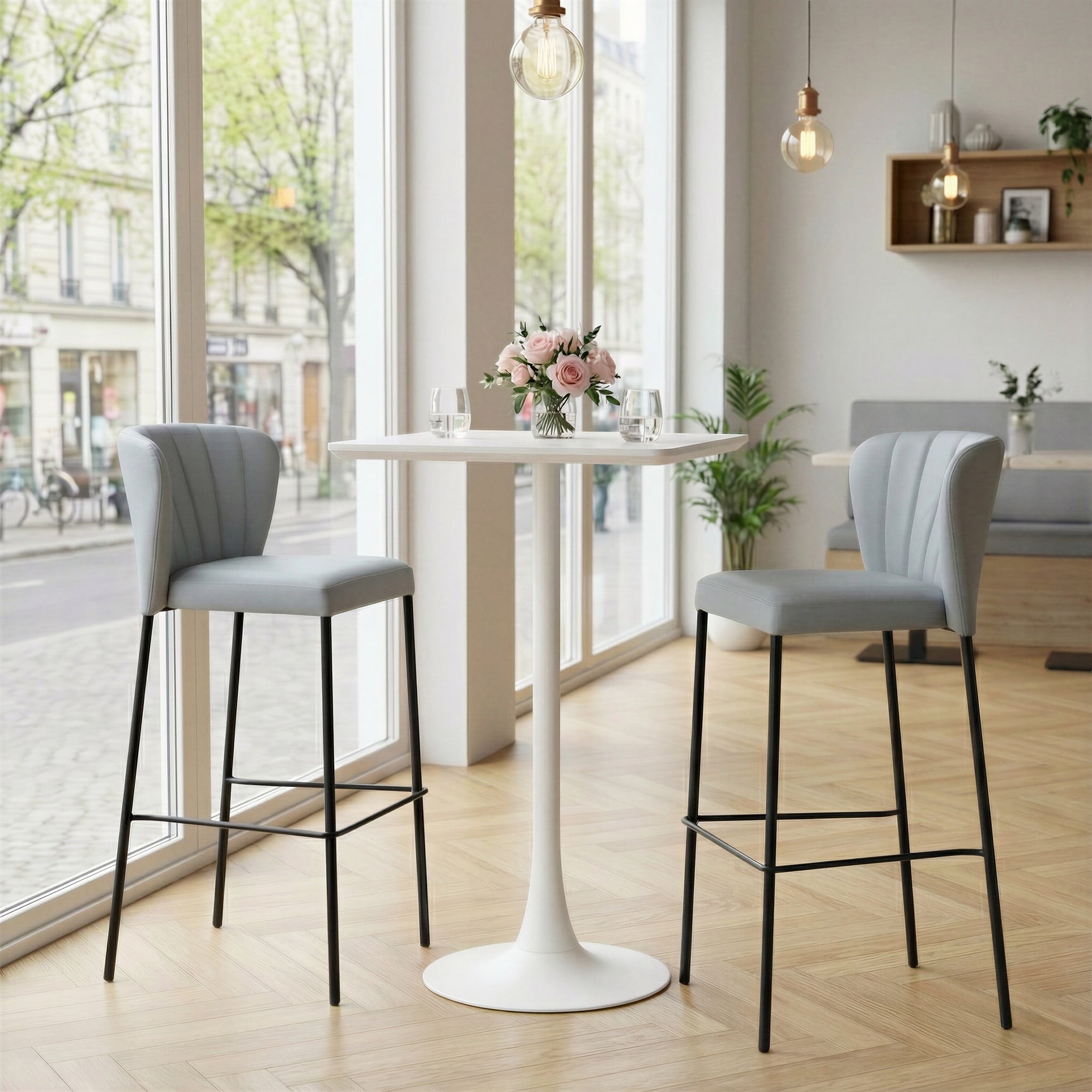 Valleta White Bar Table - Ornate Home