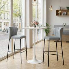 Valleta White Bar Table - Ornate Home