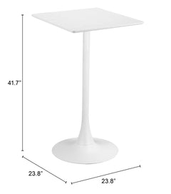 Valleta White Bar Table - Ornate Home