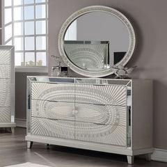 Valletta Champagne 4 Pc Queen Bedroom Set - Ornate Home