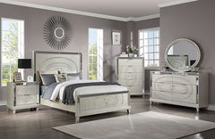 Valletta Champagne 4 Pc Queen Bedroom Set - Ornate Home