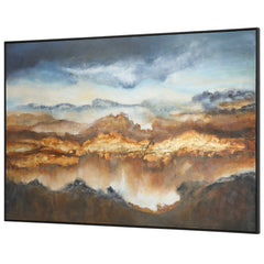 Valley Of Light Multicolor Landscape Art - Ornate Home