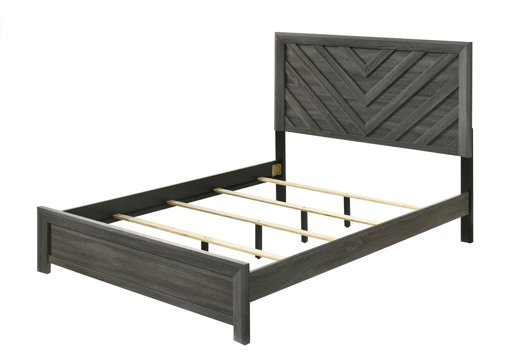 Valor Grey Queen Panel Bed - Ornate Home