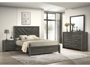 Valor Grey Panel Bedroom Set - Ornate Home