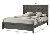 Valor Grey Panel Bedroom Set - Ornate Home
