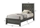 Valor Grey Panel Youth Bedroom Set - Ornate Home