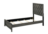 Valor Grey Twin Panel Bed - Ornate Home