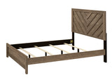 Valor Light Brown Full Panel Bed - Ornate Home