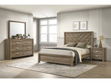 Valor Light Brown Panel Bedroom Set - Ornate Home