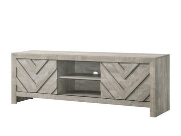 Valor Weathered Wood 72" TV Stand - Ornate Home
