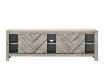 Valor Weathered Wood 72" TV Stand - Ornate Home