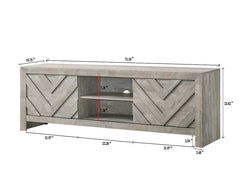 Valor Weathered Wood 72" TV Stand - Ornate Home