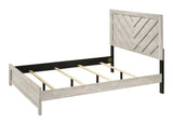 Valor Weathered Wood King Panel Bed - Ornate Home