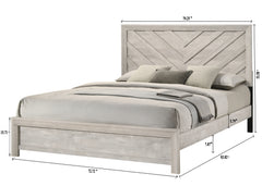 Valor Weathered Wood King Panel Bed - Ornate Home