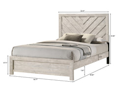 Valor Weathered Wood Panel Bedroom Set - Ornate Home
