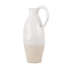Valora Black/Cream/Light Beige Speckled Ceramic Jug - Ornate Home