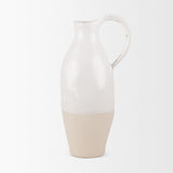 Valora Black/Cream/Light Beige Speckled Ceramic Jug - Ornate Home
