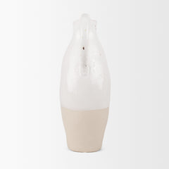Valora Black/Cream/Light Beige Speckled Ceramic Jug - Ornate Home
