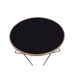 Valora Champagne & Black Glass Coffee Table - Ornate Home