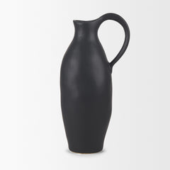 Valora Matte Black Ceramic Jug - Ornate Home