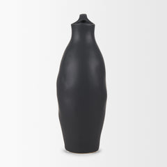 Valora Matte Black Ceramic Jug - Ornate Home
