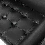 Valour Black Leather Sofa - Ornate Home