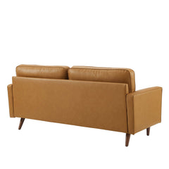 Valour Tan Leather Sofa - Ornate Home