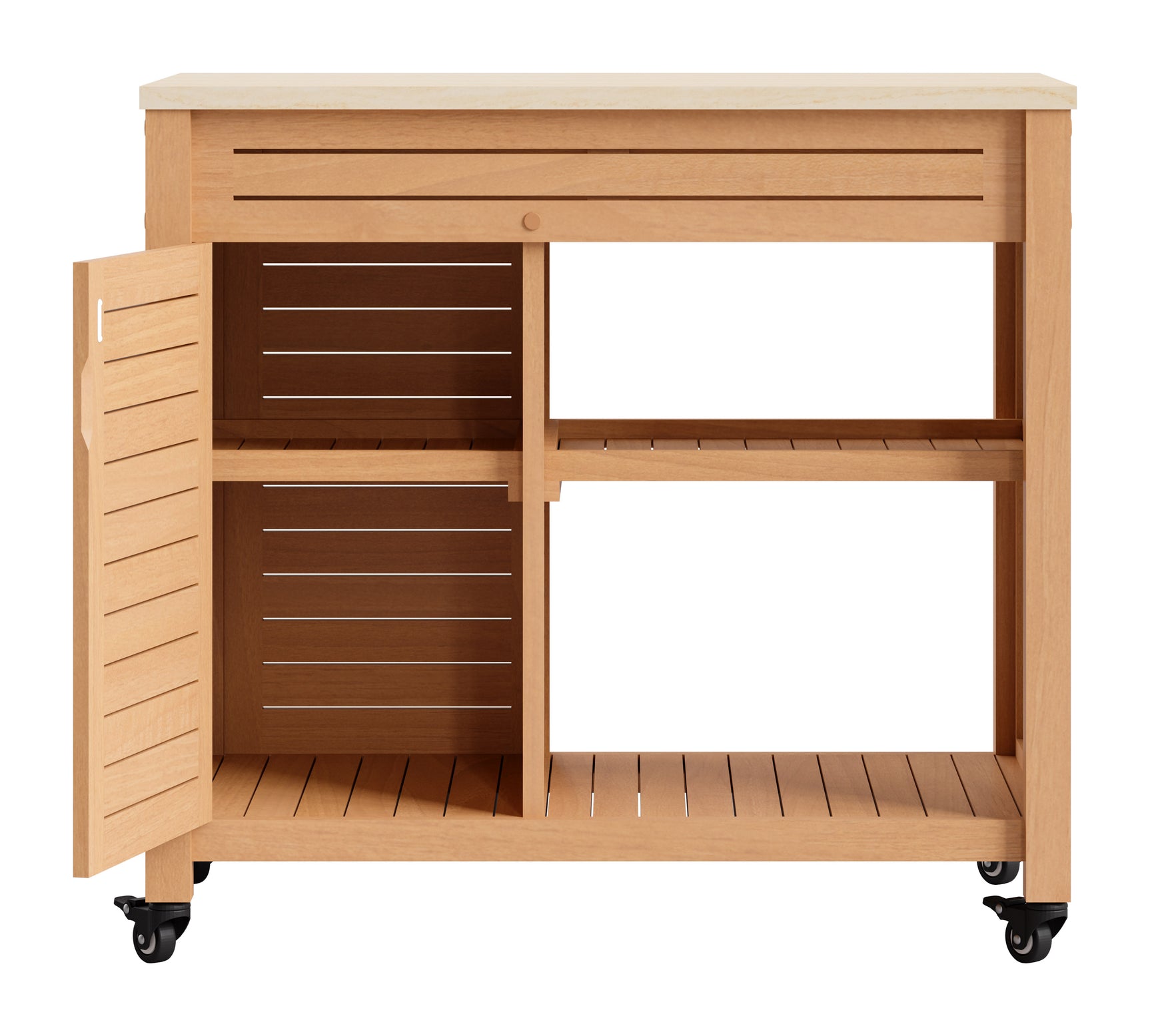 Valtan Natural Bar Cart - Ornate Home