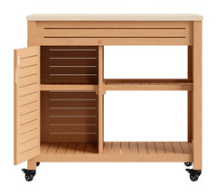 Valtan Natural Bar Cart - Ornate Home