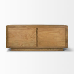 Valterra Dark Brown/Cappuccino Wood Marble 4 Door Sideboard