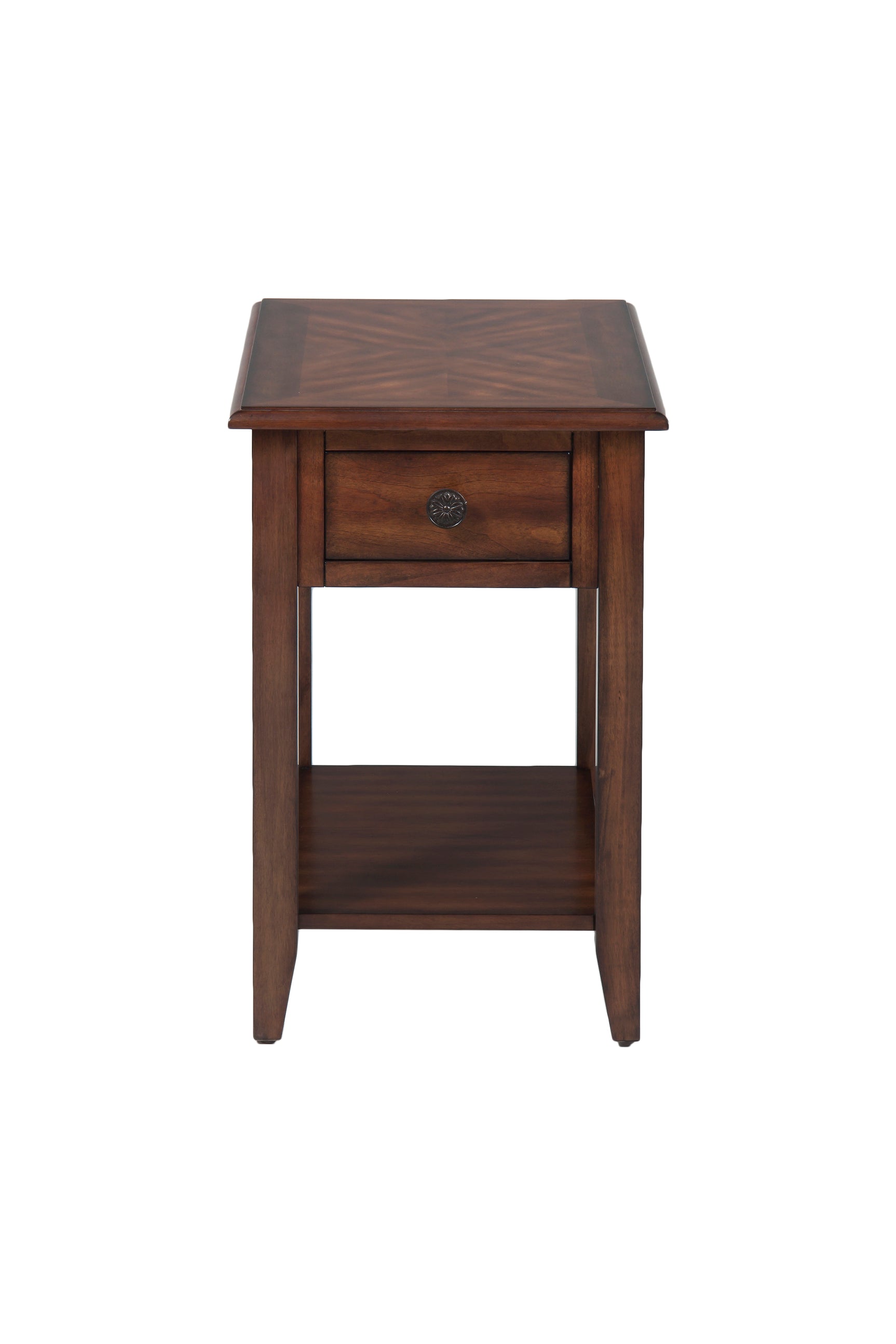 Value Medium Brown Chairside Table - Ornate Home