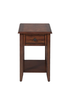 Value Medium Brown Chairside Table - Ornate Home