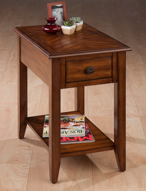 Value Medium Brown Chairside Table - Ornate Home