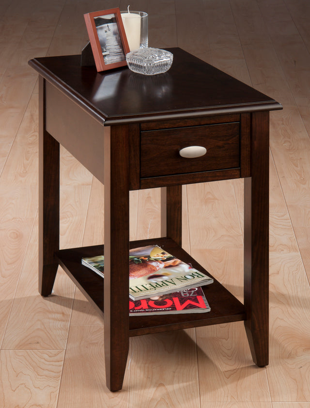 Value Merlot Chairside Table - Ornate Home