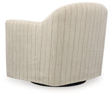 Valwick Cream/Brown Swivel Accent Chair (Online Special Price) - Ornate Home