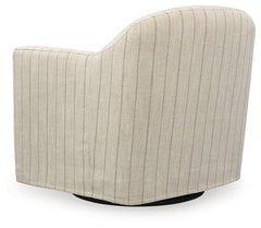 Valwick Cream/Brown Swivel Accent Chair - Ornate Home
