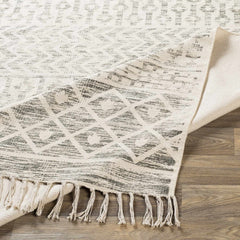 Valyermo Beige Hand Woven Cotton Rug - Clearance - Ornate Home