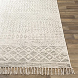 Valyermo Beige Hand Woven Cotton Rug - Ornate Home