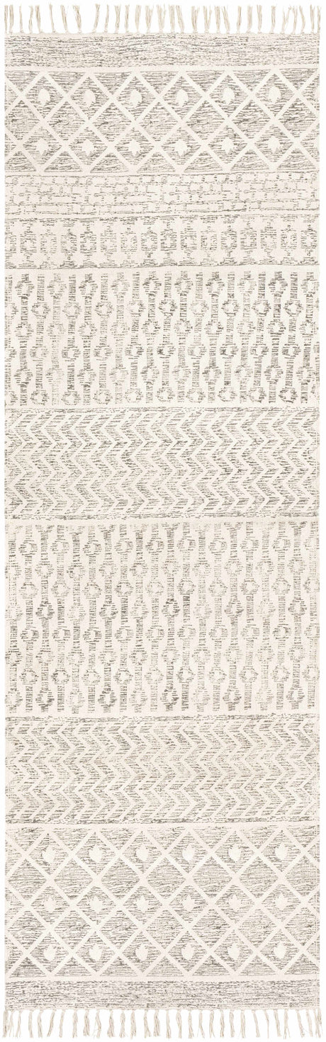 Valyermo Beige Hand Woven Cotton Rug - Ornate Home